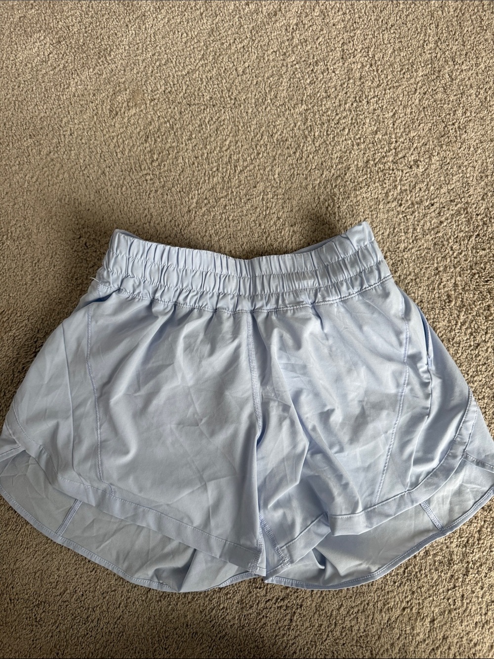 lululemon athletica Pale Blue Athletic Running Shorts